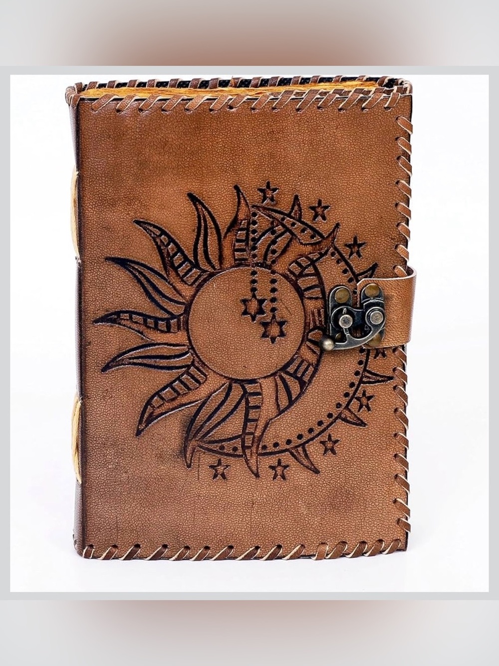 Sun & Moon Emboss Journal, 220 Deckle Edge Handmade Pages